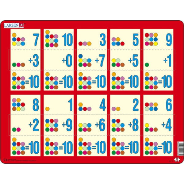 Puzzle Sčítání do 10 II.10 dílků