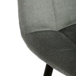 Židle barová, zelená látka, čtyřnohá kovová podnož, černý mat