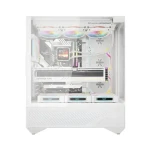 DarkFlash DY460 bílá / Skříň / Big Tower / ATX/M-ATX/ITX / Tvrzené sklo / 4× ARGB ventilátor / USB-C 3.2 Gen 2 (DY460 White + 4 fans)