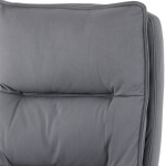 Kancelářské křeslo, výškově nastavitelná, šedá látka, KA-Y350 GREY