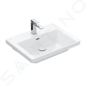 VILLEROY & BOCH - Subway 3.0 Umyvadlo 600x470 mm, s přepadem, otvor pro baterii, alpská bílá 4A706001