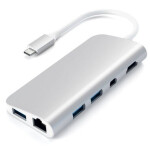 Satechi ST-TCMM8PAS USB Hub / USB-C HDMI / USB-C / RJ45 / 3x USB 3.0 / SD Micro SD / Mini DP (ST-TCMM8PAS)