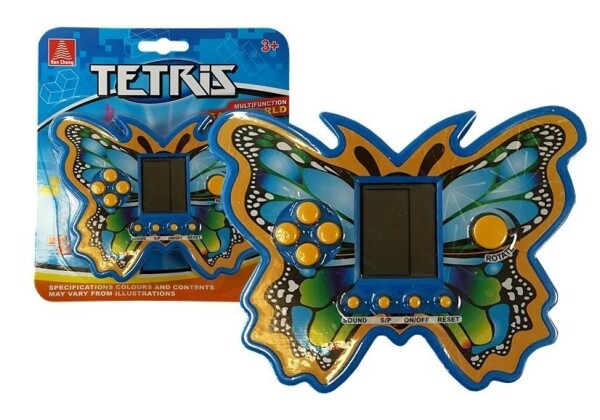Mamido Kapesní elektronická hra Tetris motýl modrá