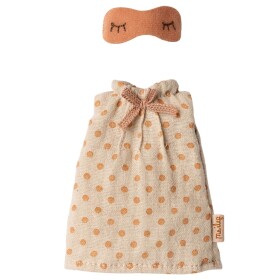 Maileg Pyžamový set pro myšky Maileg Mum Beige, béžová barva, textil