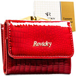 Luxusní dámská kožená peněženka Rovicky Retix, červená
