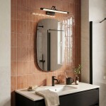 Koupelnové nástěnné LED svítidlo SWE025-1W 42cm Black OSW-20124