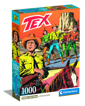 Puzzle 1000 dílků Tex - Compact 2 - Clementoni