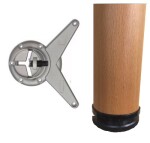 Incoll stolová noha buk 710x60 (057018)