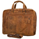 Stylová kožená pracovní taška GW Xuan, camel