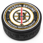 Mustang Puk Boston Bruins Center Ice Puck