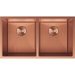 MEXEN - Binox ocelový dřez 2-bowl 800 x 450 mm, měď HC 6421802000-65HC