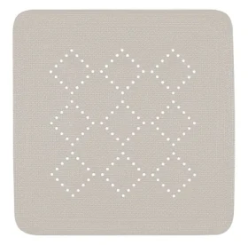 Spirella ALASKA šedo-hnědá / Protiskluzová podložka do sprchy / PVC / 55 x 55 cm