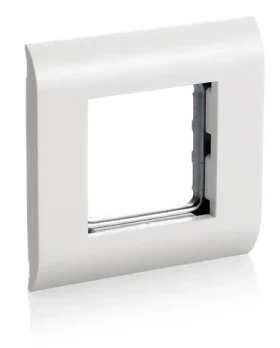 Equip Krycí rámeček French Modular bílá / Krycí rámeček / Okénko 45x45 mm / RAL9010 (125461)