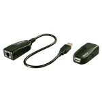 Lindy Classic USB 2.0 Extender / Prodlužovač / přes Cat5, Cat5e, Cat6 / dosah 50 m (42693)