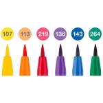 Popisovač Faber-Castell Pitt Artist Pen Brush Colour sada 8 ks, hrot B