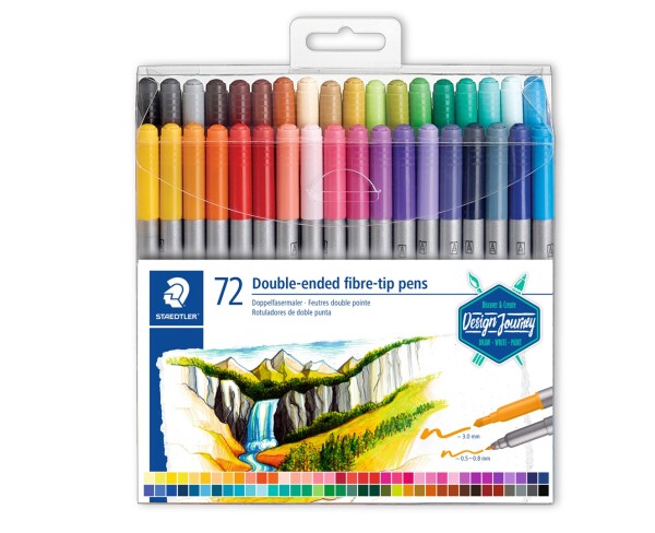 Staedtler Staedtler, 3200 TB72, Design Journey, Double - ended, oboustranné popisovače, 72 ks