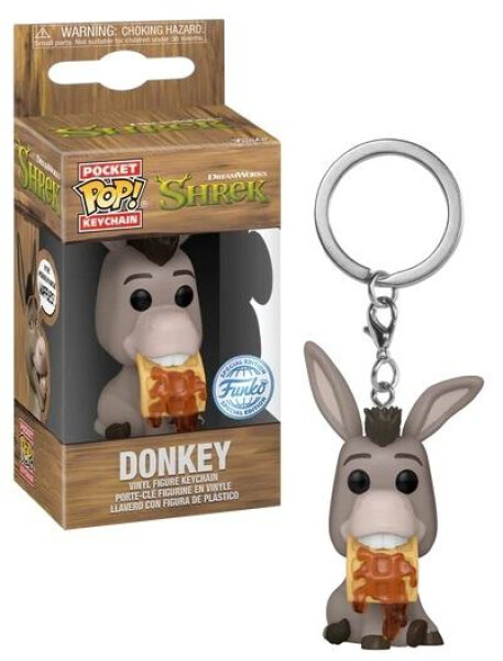 Funko: POP Keychain: Shrek - Donkey (DreamWorks 30th Anniversary)