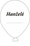 Svatební balónky Manželé s popisem černý potisk 5ks +fix na balónky Balonky.cz Svatební balónky Manželé s popisem černý potisk 5ks +fix na balónky Balonky.cz