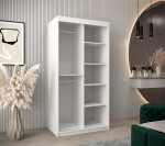 Šatní skříň Abi T1 s nástavcem Barva korpusu: Bílá, Rozměry: 250 cm, Dveře: Dub artisan