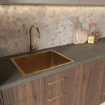 Dřezová baterie SAT Aurum s otočným ramínkem broušená zlatá SATBAUR280BG SATBAUR280BG
