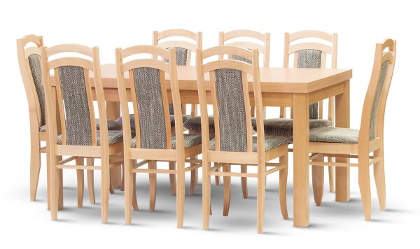 STIMA Jídelní set Multi 654-Aida (6 židlí) VARIANTA PROVEDENÍ: (d/š/v) 160 x 90 x 79 cm (+ 40 cm rozklad) + 6 židlí