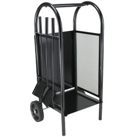 Stojan na dřevo s krbovým nářadím, J.A.D. Tools