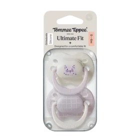 Tommee Tippee Ultimate Fit DECO silikonový dudlík 0–6 m GIRL 2ks - více barevných variant (433650-T)