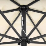 Skládací slunečník s naklápěním - 210 cm Šedá