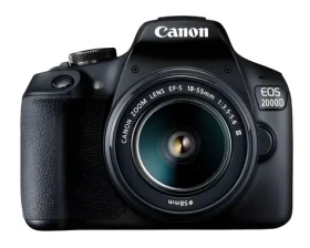 Canon EOS 2000D + EF-S 18-55mm III černá / Digitální zrcadlovka / 24 MPix / CMOS / 3" LCD / Wi-Fi (2728C002)