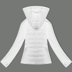 Dámská prošívaná bunda ze směsových materiálů J Style white (16M9226-281) odstíny bílé L (40)