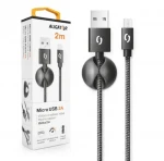 Aligator Premium Datový kabel 2A Micro USB 2m černá (DATKP16)