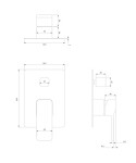 OMNIRES - SLIDE sprchová baterie podomítková grafit /GR/ SL7735GR