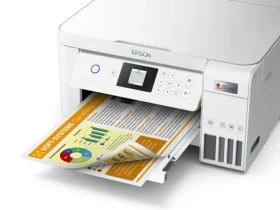 Epson EcoTank ET-2856 bílá / Inkoustová multifunkce / A4 / 33 ppm / 5760x1440dpi / tisk skenování kop. / USB Wi-Fi (C11CJ63406)