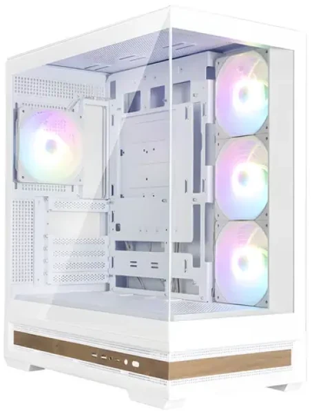 Zalman P40 Namu bílá / PC skříň / Mid Tower / 4x 120mm ARGB fan / 2x USB-A 3.0 / USB-C / panoramatická (P40 Namu White)