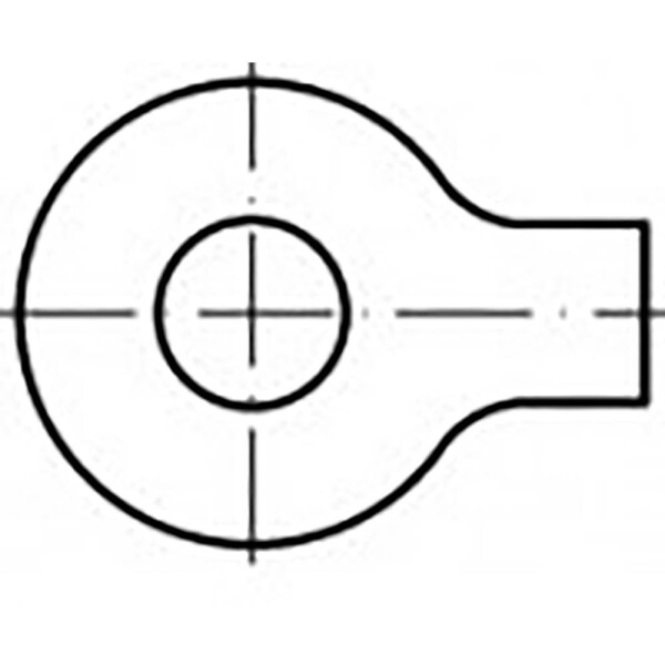 Podložka plochá s lalokem 6.4 mm 19 mm ocel pozinkované 1000 ks TOOLCRAFT TO-6853530