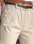 Dámské kalhoty chinos s páskem RELCIX light beige FashionStreet UY2585 L