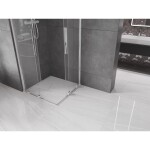 MEXEN/S - Velar Duo čtvercový sprchový kout 80 x 80, transparent, chrom 871-080-080-02-01