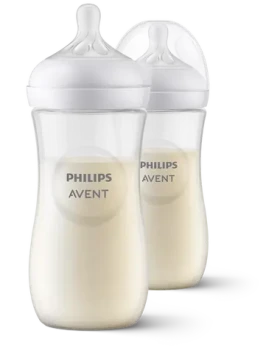 Philips Avent Natural Response SCY906/02 / Kojenecká láhev / 2 ks / 330 ml / 3m+ (AVEY-040)