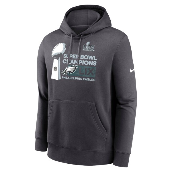 Nike Pánská mikina Philadelphia Eagles NFL Super Bowl LIX Champions Locker Room Hoodie Velikost: M