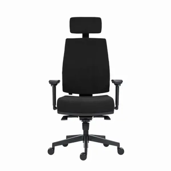 Powerton Jana černá / Kancelářské ergonomické křeslo / nosnost 130 kg (MKWPJAKRCBBA)