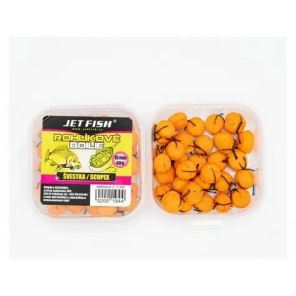 Jet Fish Boilies rohlíkové 40g Švestka/Scopex (200194)