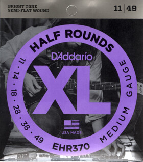 D'Addario EHR370 Half Rounds Super Medium - .011 - .049