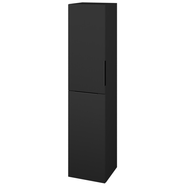 Dřevojas - Vysoká skříň s košem na prádlo DOS SVD2K 35 - L03 Antracit vysoký lesk / Úchytka T07 / L03 Antracit vysoký lesk / Levé 210656I