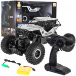 Mamido Terénní autíčko na dálkové ovládání Crawler Monster 1:18 stříbrné