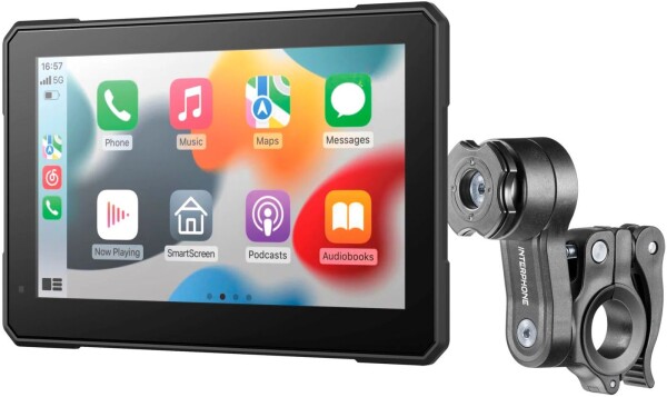 Interphone displej Ridesync70 - Apple CarPlay a Android Auto pro motocykly