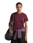 Dámské merino triko krátký rukáv ICEBREAKER Wmns Merino 150 Tech Lite III SS Tee, Dark Berry velikost: M