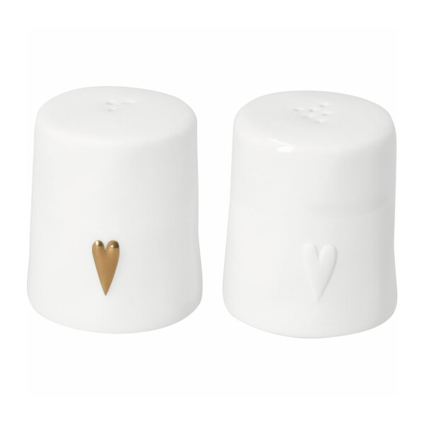 Räder Solnička a kořenka Heart, bílá barva, porcelán