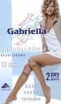 Dámské netlačící podkolenky Gabriella 15 den A'2 nero/černá Univerzální