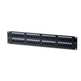 DIGITUS Patch panel, CAT6 19,48xRJ45,černý