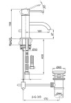 KOHLMAN - 1-otvorová umyvadlová baterie QB100N